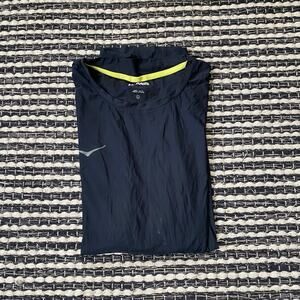 🌿Hoka Airolite Mens Short Sleeve 2,0 Black Lightweight Running Active Top L